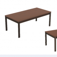 High Quality Modern Style Rectangle Side Coffee End Table For Office Furniture