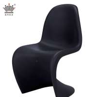 china factory Plastic monoblock chair Bright colored plastic stackable s shaped chairs