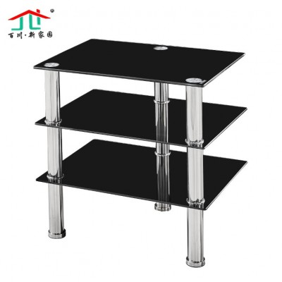 2020 Simple Design Wholesale Glass Stainless Steel TV Stand