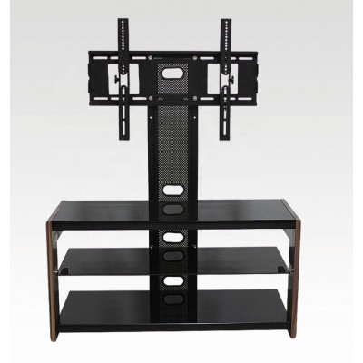 2020 CHEAP Glass TV Stand for 3D/LED/LCD/Plasma TVs Up To 50 - Black color tv stand