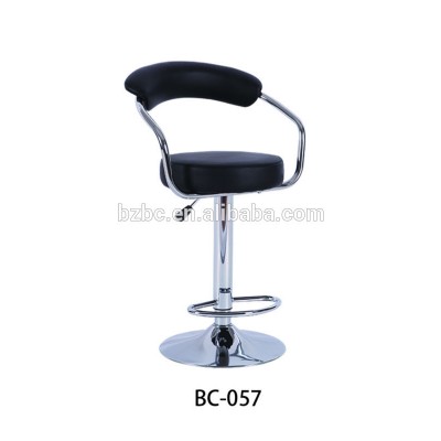 2017  wholesale  bar chair with l PU cushion seat and back metal chromed legs